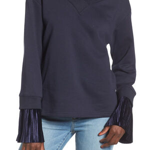 Ruffle Cuff Sweatshirt